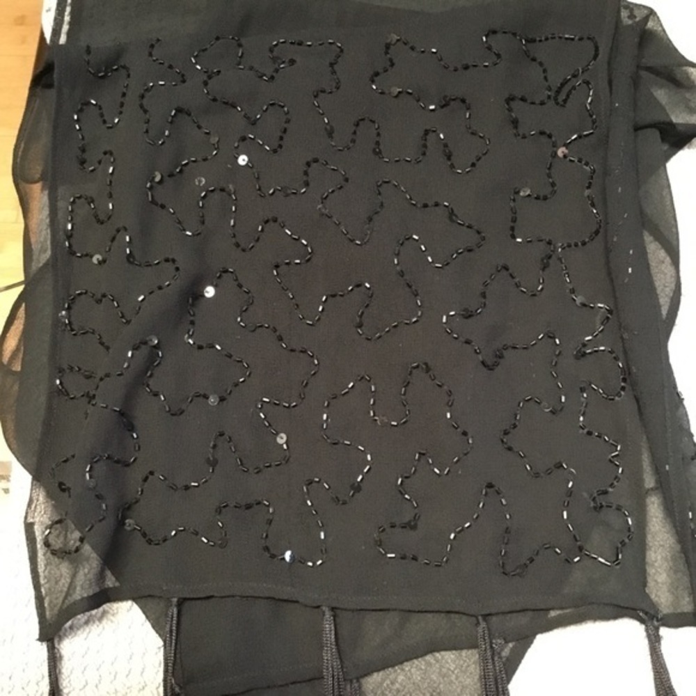 Beautiful beaded scarf- perfect evening wear
